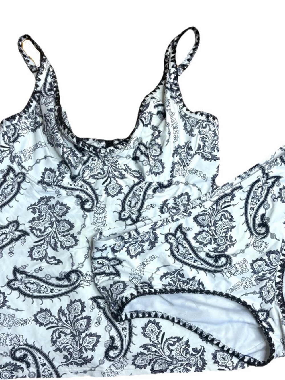 Bravissimo White Paisley Swim Tankini Set